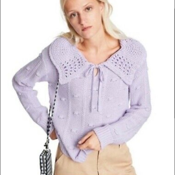 Sandy Liang Sweaters - Sandy Liang x Target Lavender Collared Pullover Sweater -